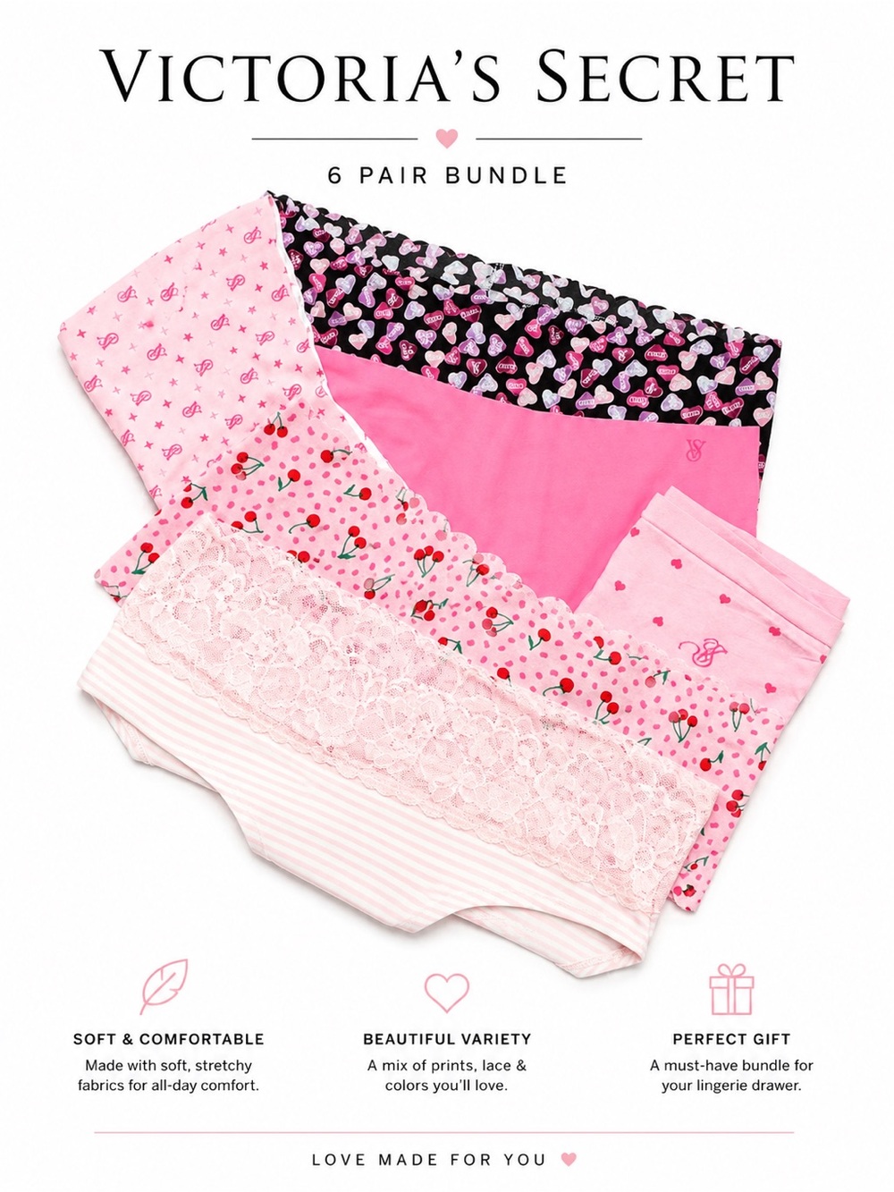 VICTORIA SECRET 6 pair bundle